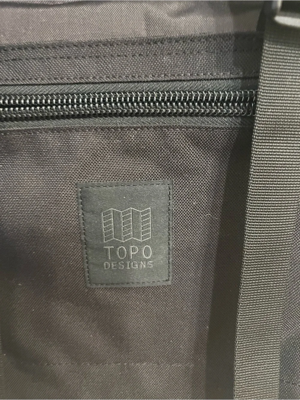Topo Designs Black Roll-Top Backpack - Picture 2 of 9